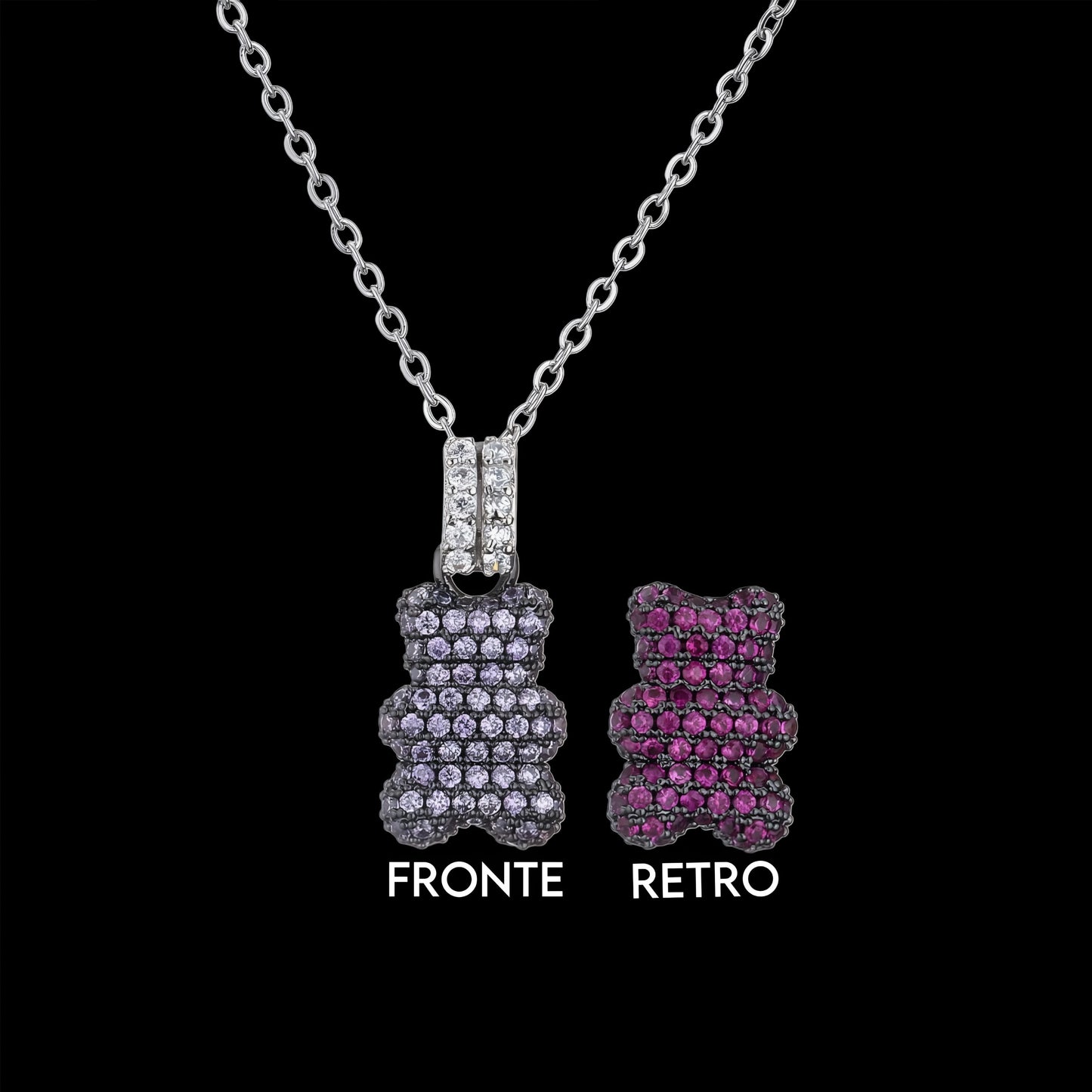 PENDENTE ORSETTO DIAMOND - ORO 18 CARATI