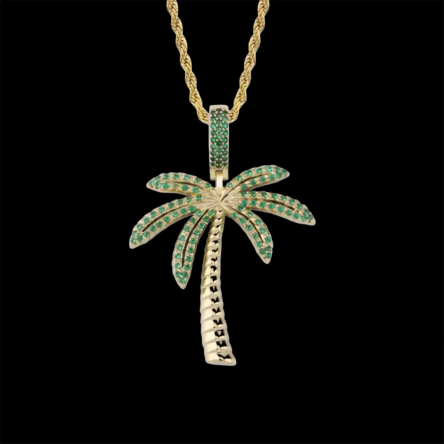 PENDENTE PALM - ORO 18 CARATI