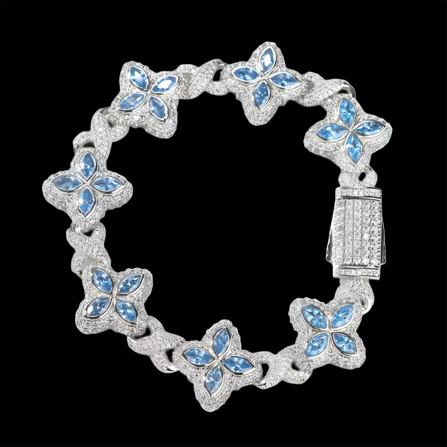 BRACCIALE CRYSTAL PETALS - ORO 18 CARATI