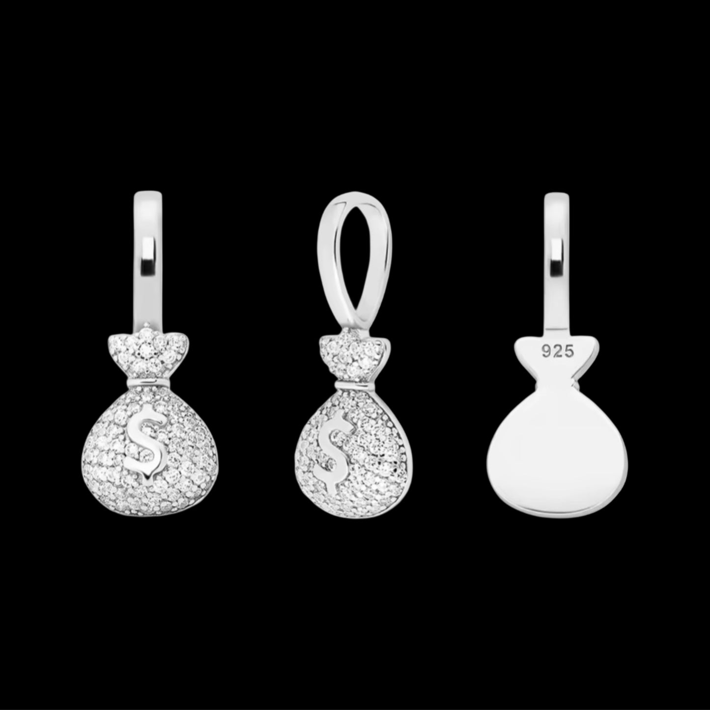 PENDENTE MONEY BAG - ARGENTO 925
