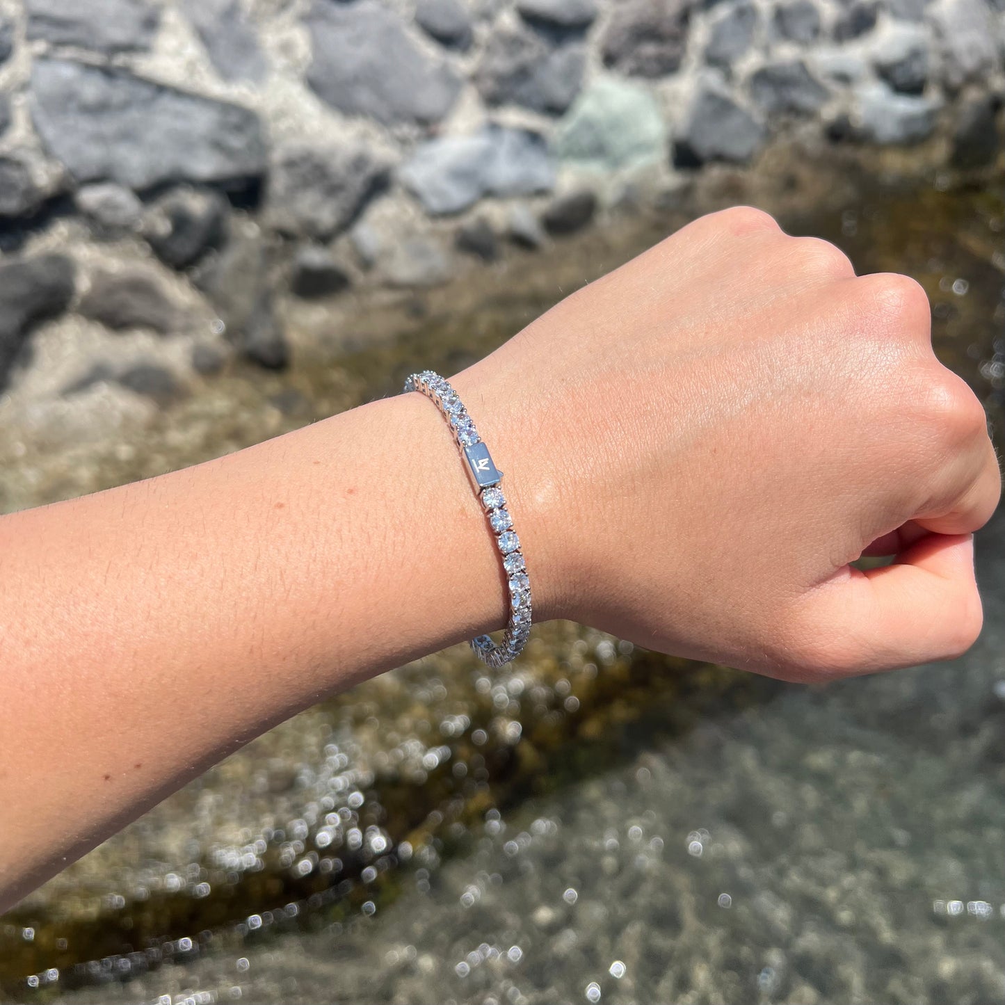 BRACCIALE TENNIS CRYSTAL 4MM - ORO 18 CARATI
