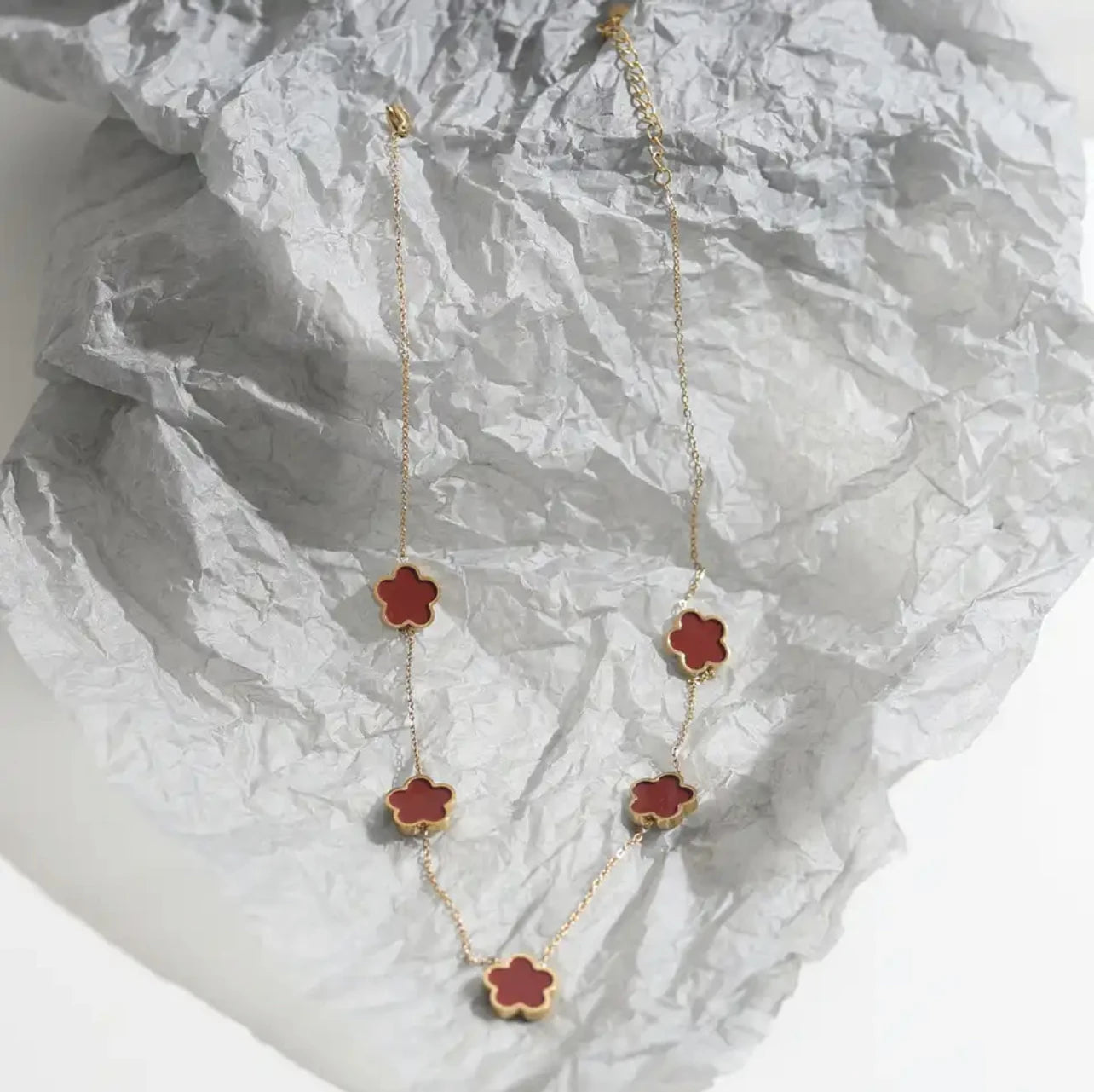 Collana Five Flower - Oro 14K
