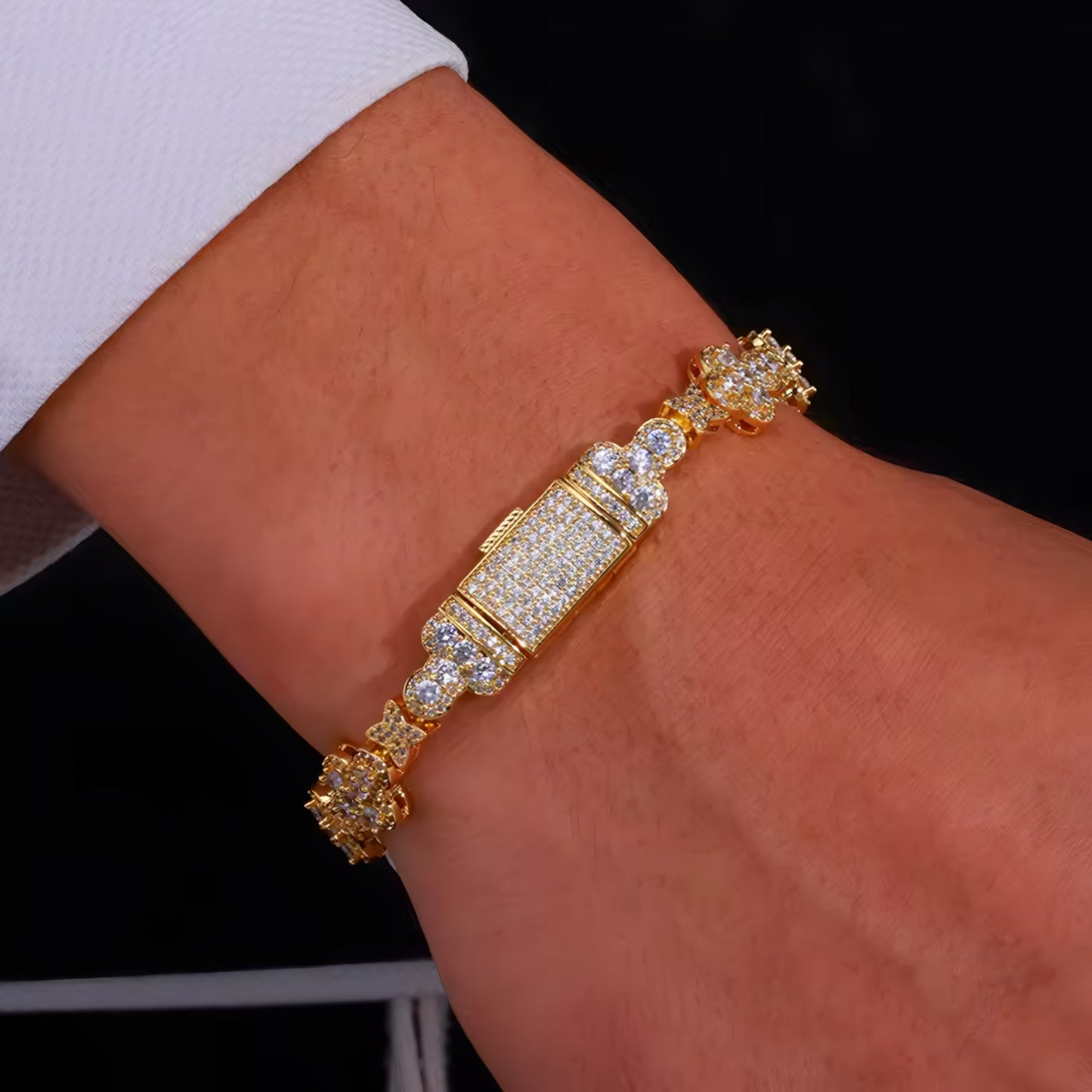 BRACCIALE ROYAL CROSS - ORO 18 CARATI