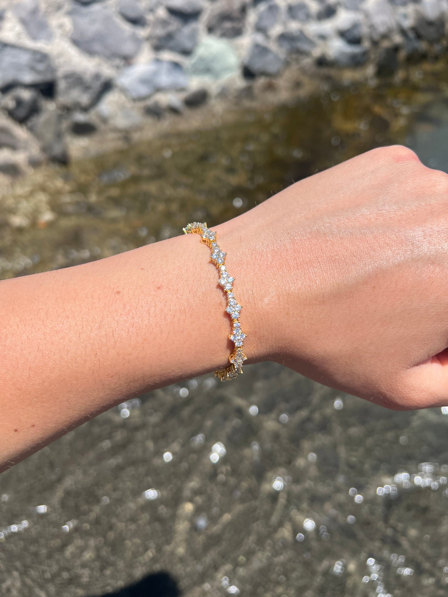 BRACCIALE HONEYCOMB 3MM - ORO 18 CARATI