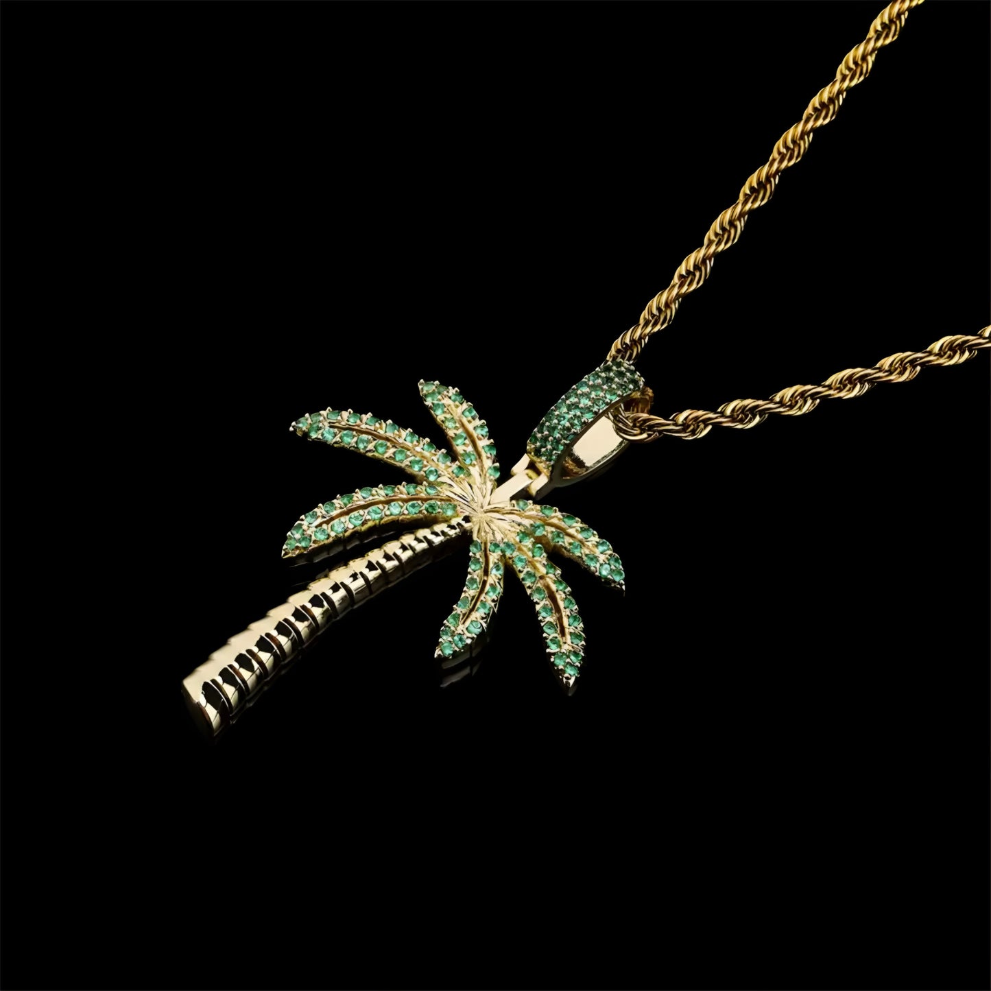 PENDENTE PALM - ORO 18 CARATI