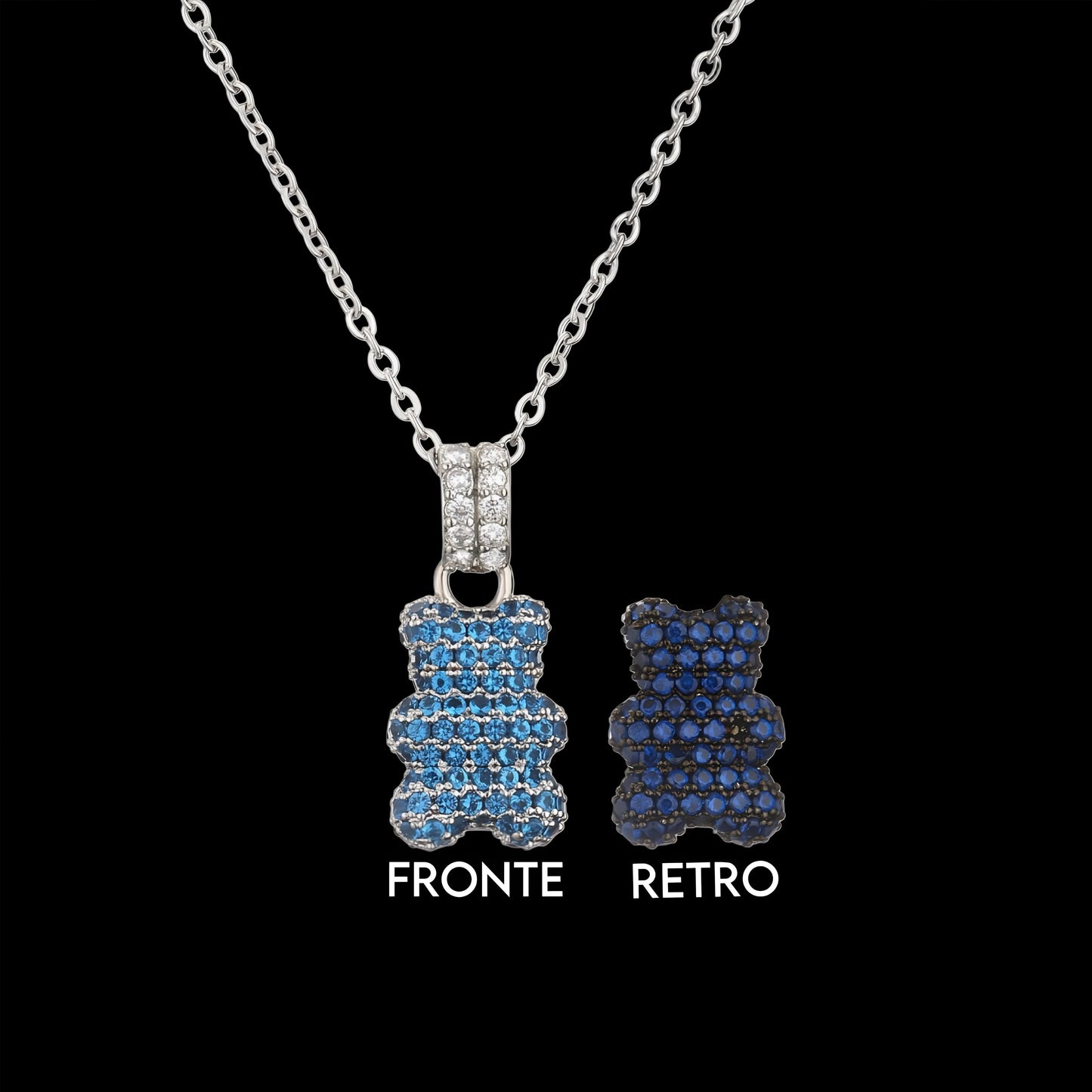 PENDENTE ORSETTO DIAMOND - ORO 18 CARATI