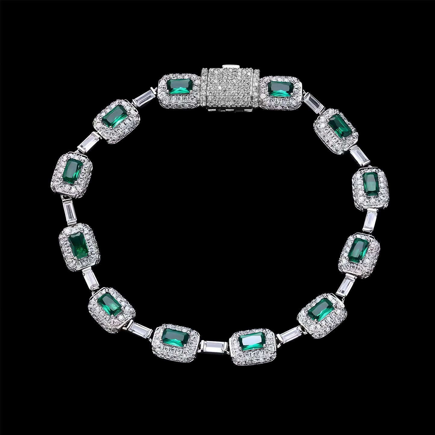 BRACCIALE ROYAL EMERALD - ORO 18 CARATI
