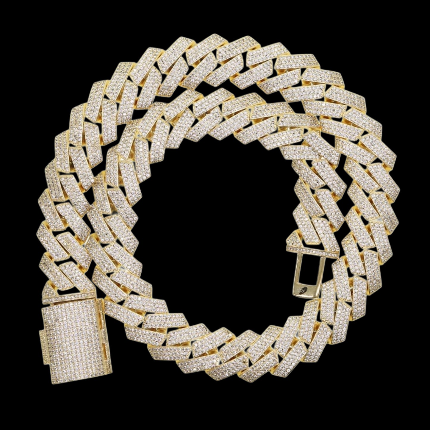 COLLANA CUBAN DIAMOND 19MM - ORO 18 CARATI