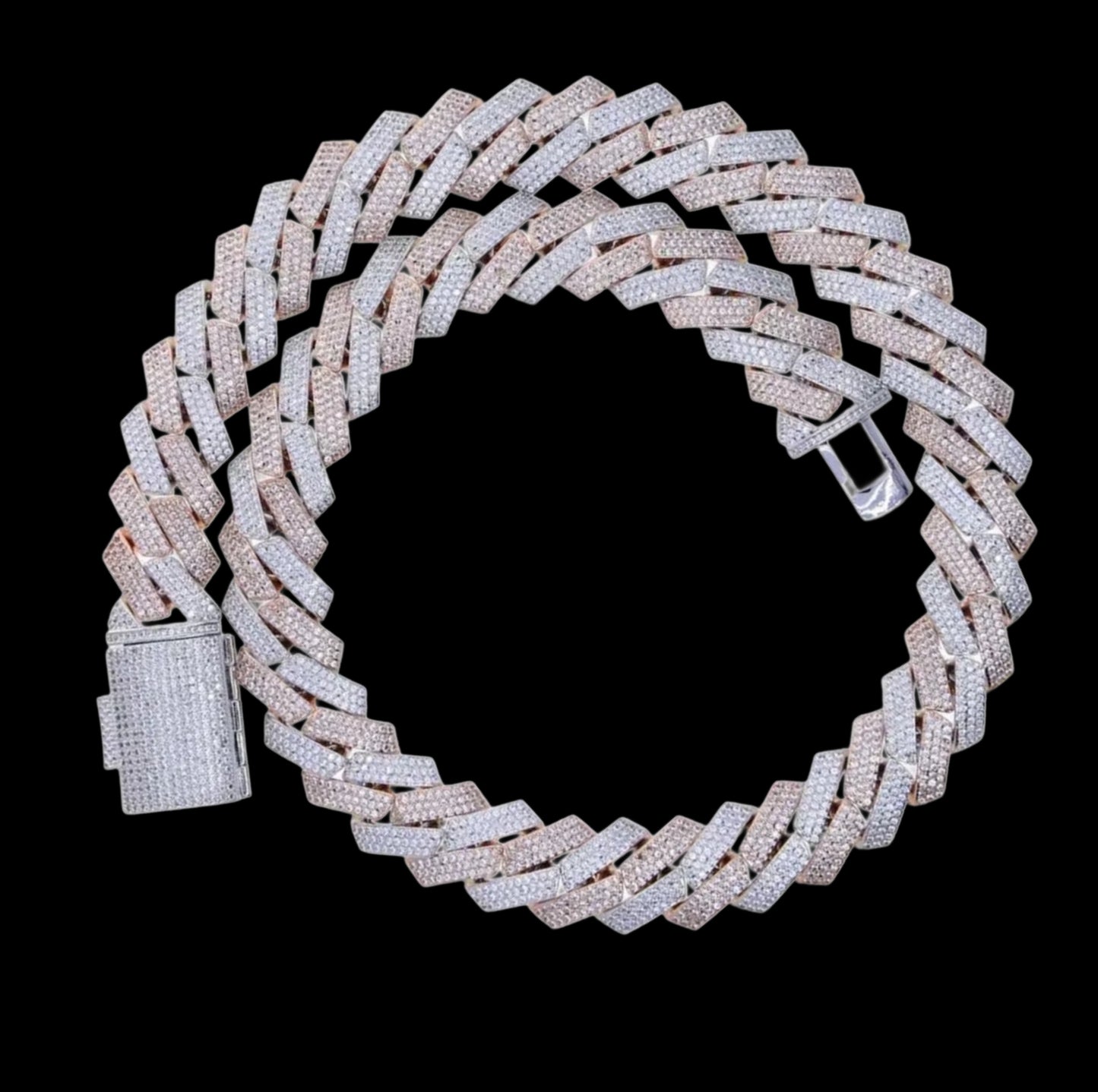 COLLANA CUBAN DIAMOND 19MM - ORO 18 CARATI