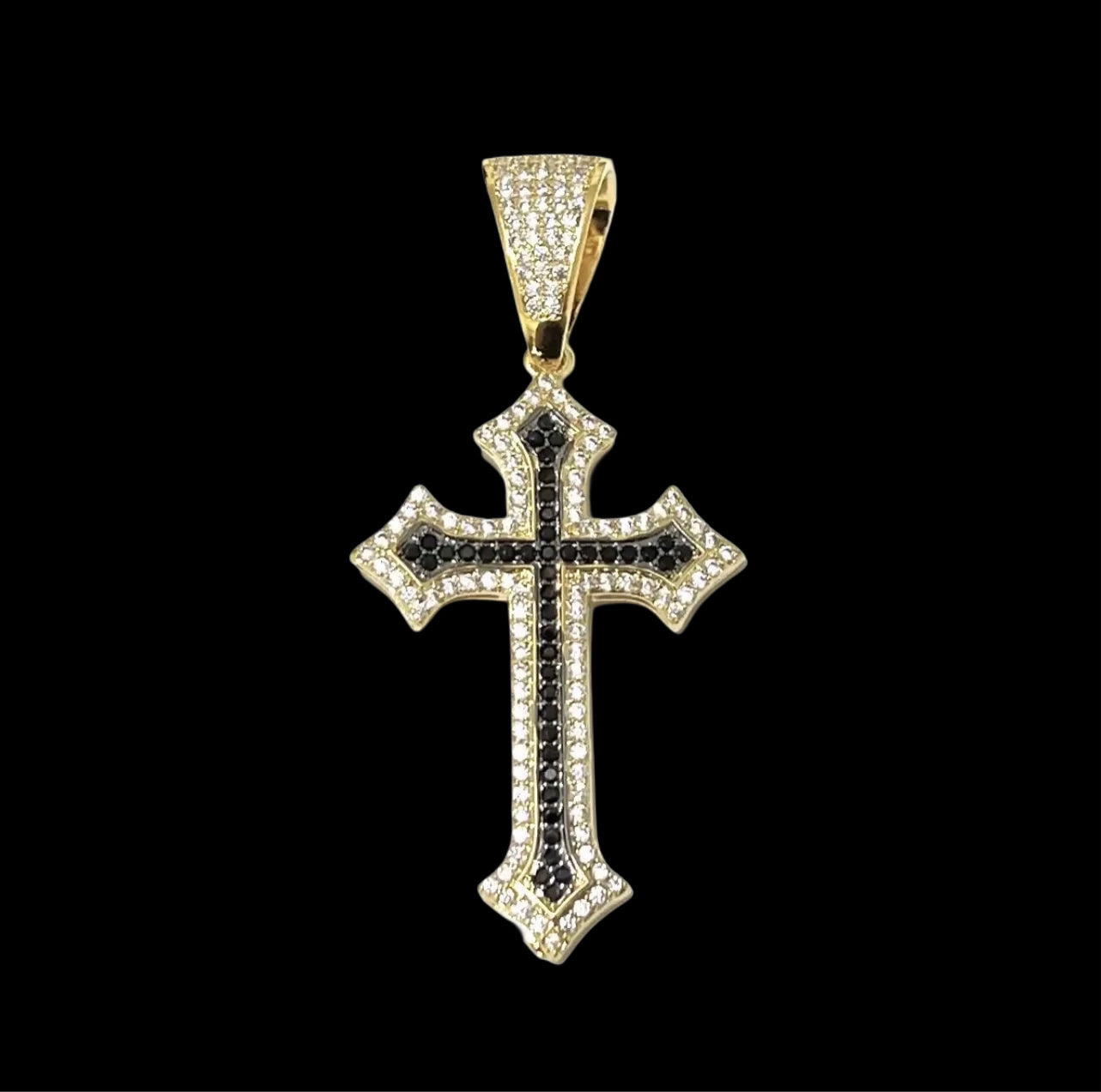 PENDENTE CROCE BIG GHOTIC - ORO 18 CARATI