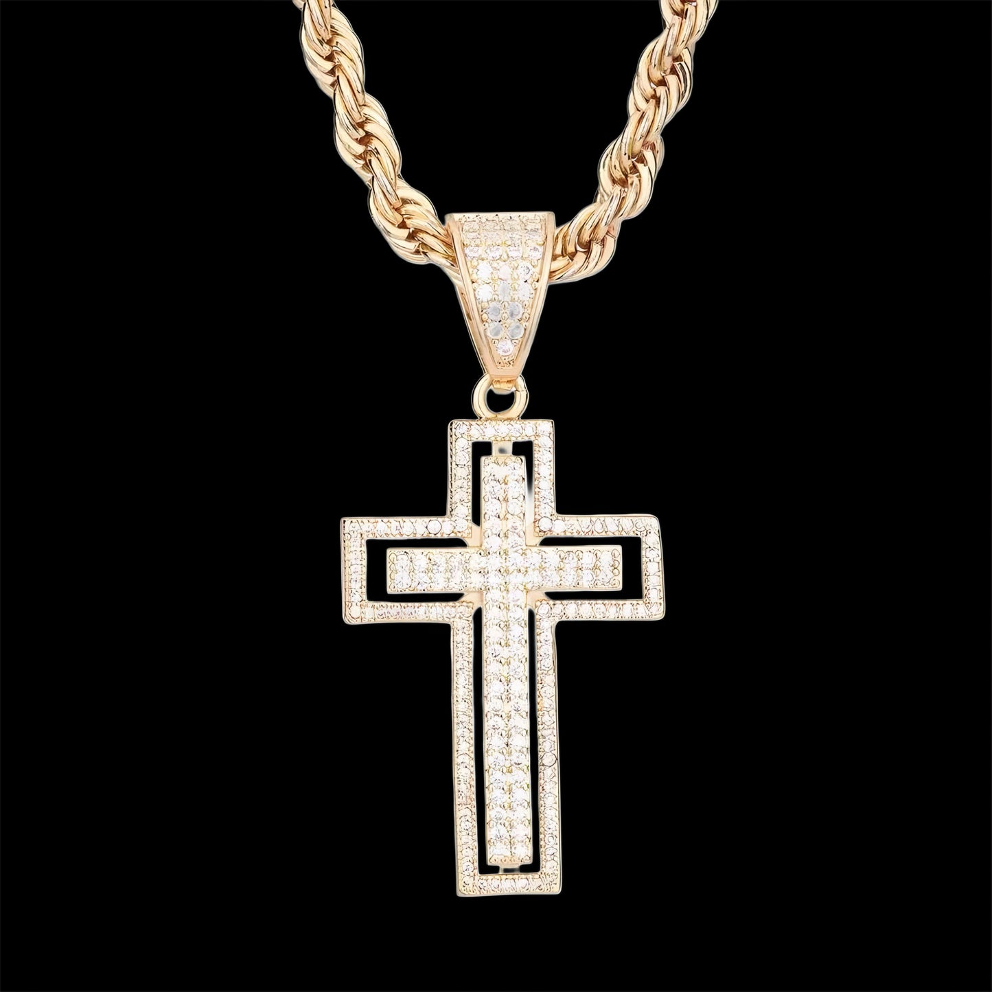 PENDENTE CROCE MUST - ORO 18 CARATI