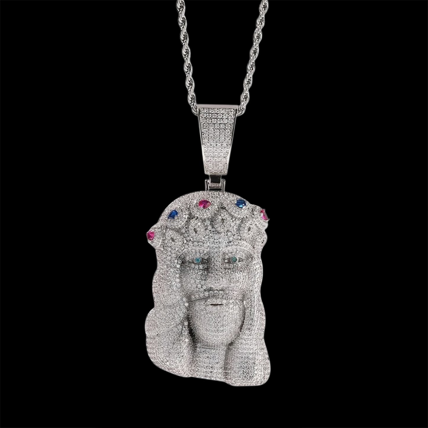 PENDENTE CRISTO DIAMOND - ORO 18 CARATI