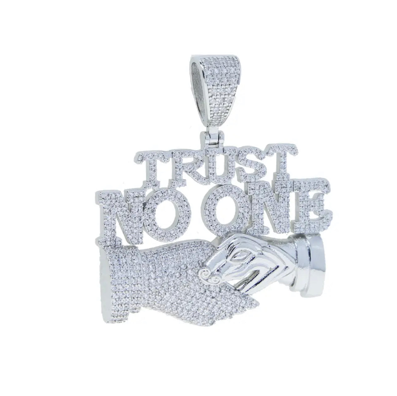 Pendente Trust No One - Oro 18K