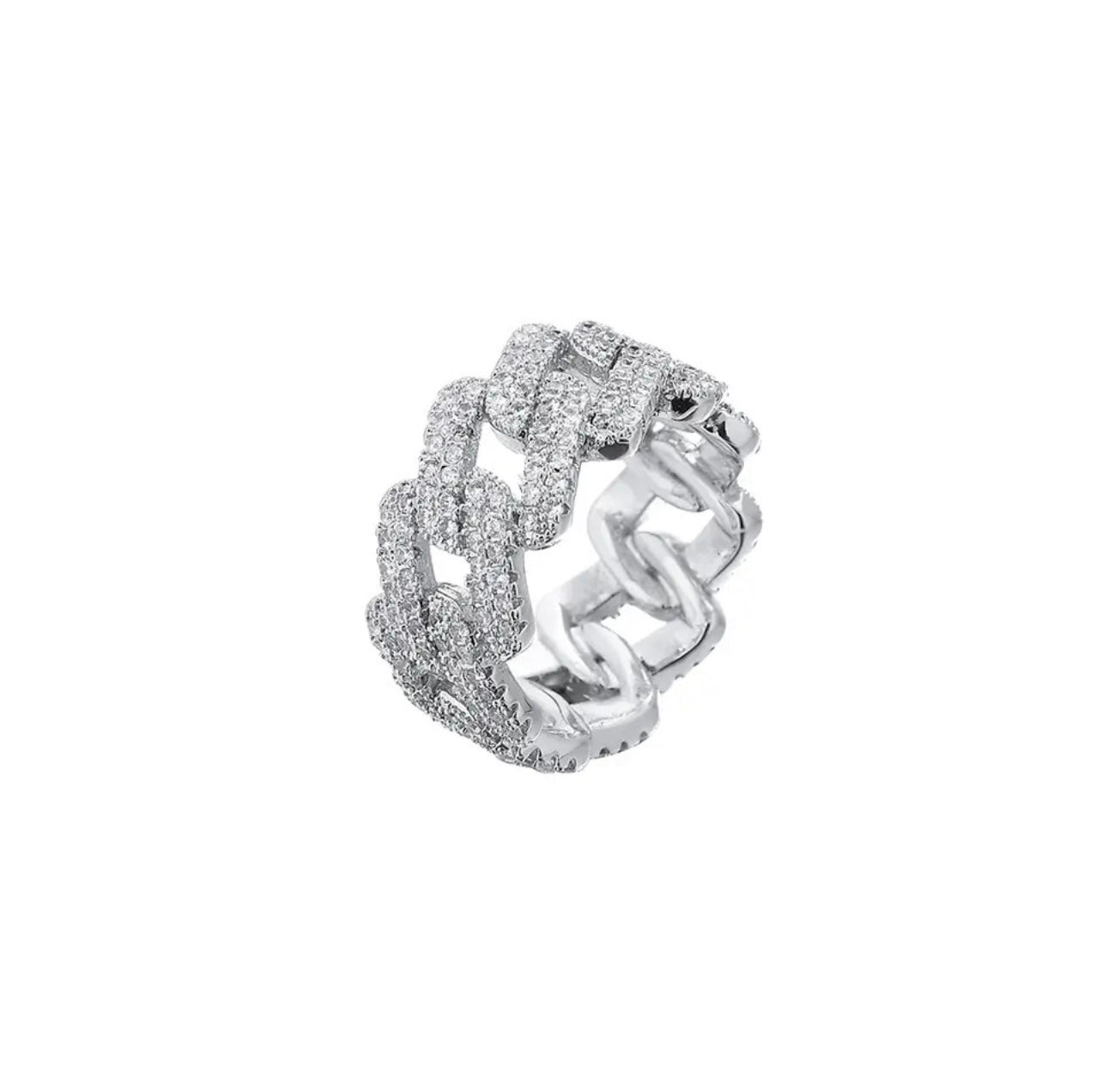 Anello Cuban Diamond 13mm - Oro 18K