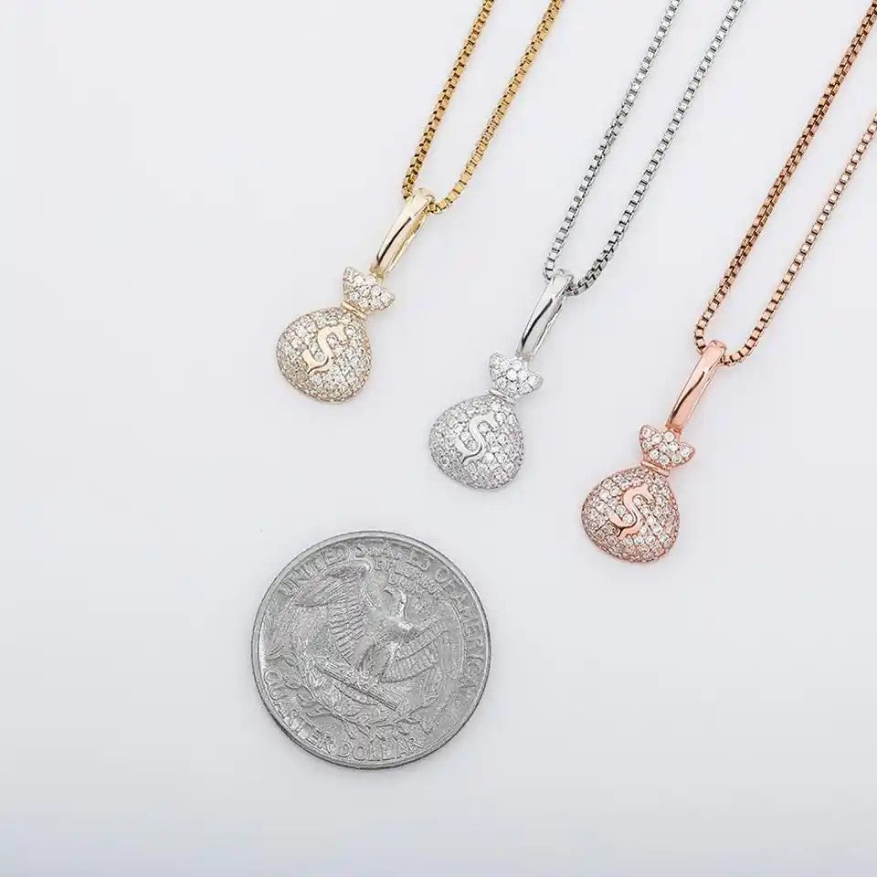 Pendente Money Bag - Argento 925