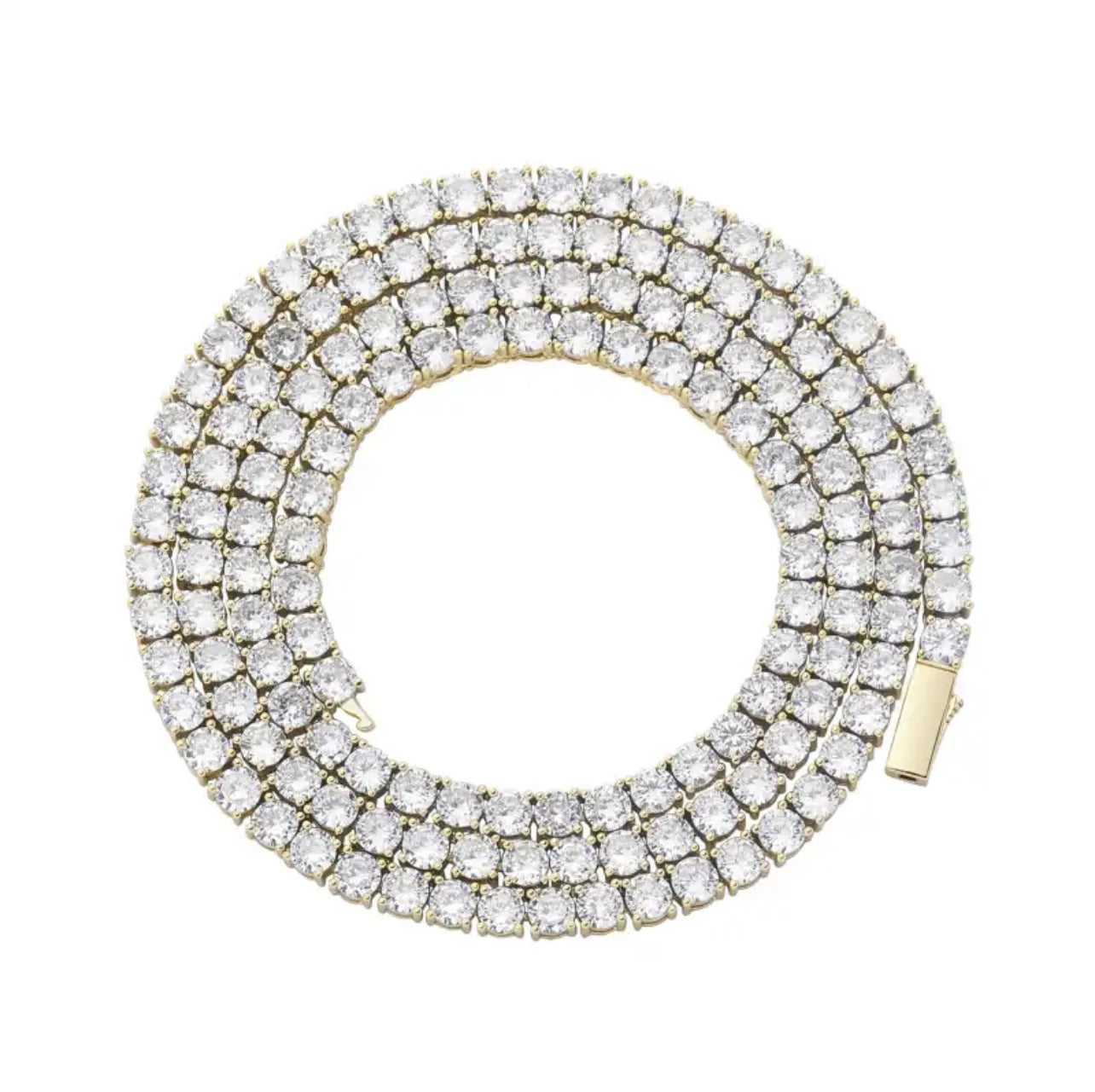 Collana Tennis Crystal - Oro 18K