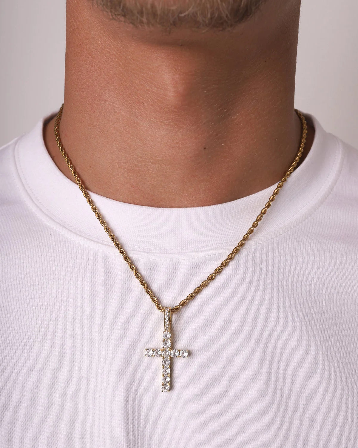 PENDENTE CROCE CLASSIC - ORO 18 CARATI