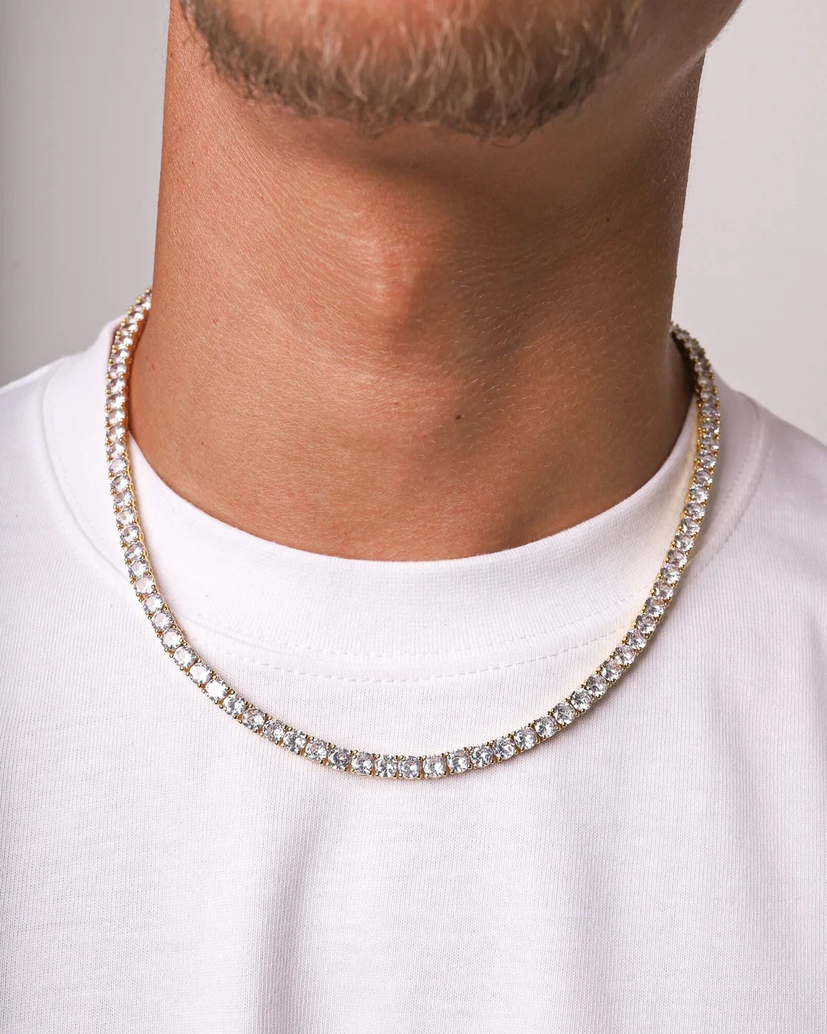 Collana Tennis Crystal - Oro 18K