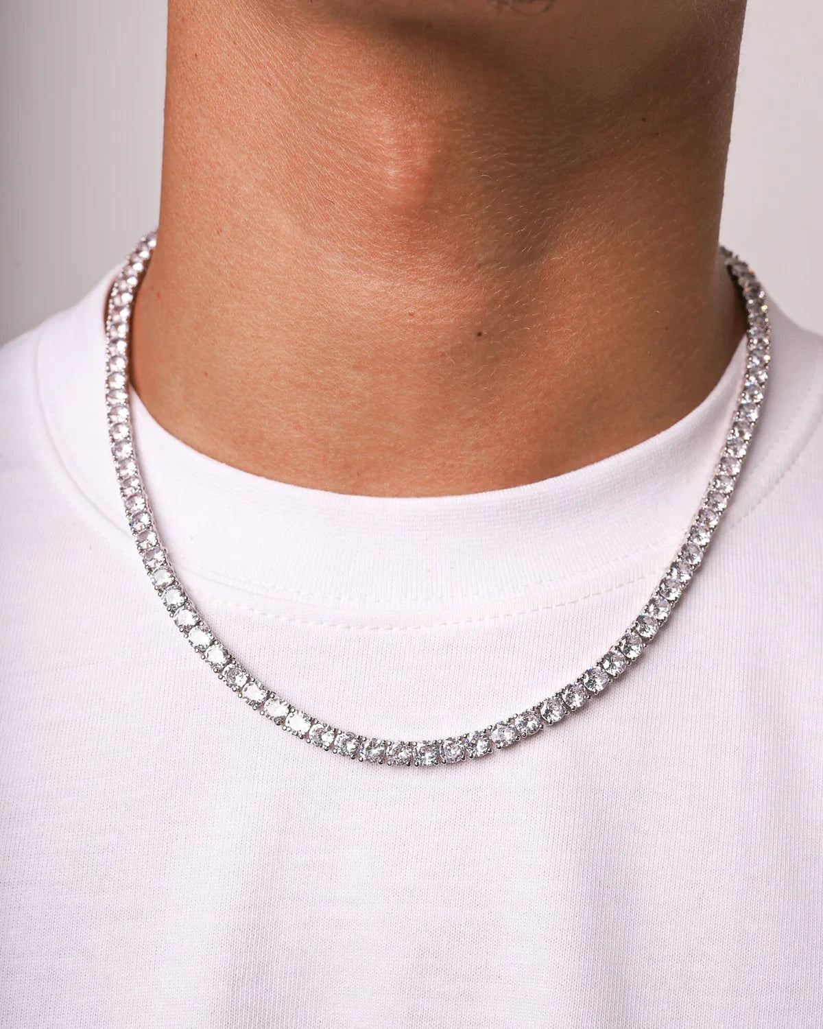 Collana Tennis Crystal - Oro 18K