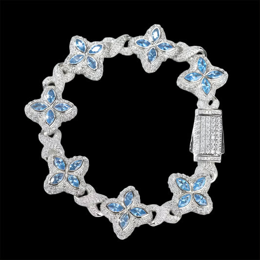 BRACCIALE CRYSTAL PETALS - ORO 18 CARATI