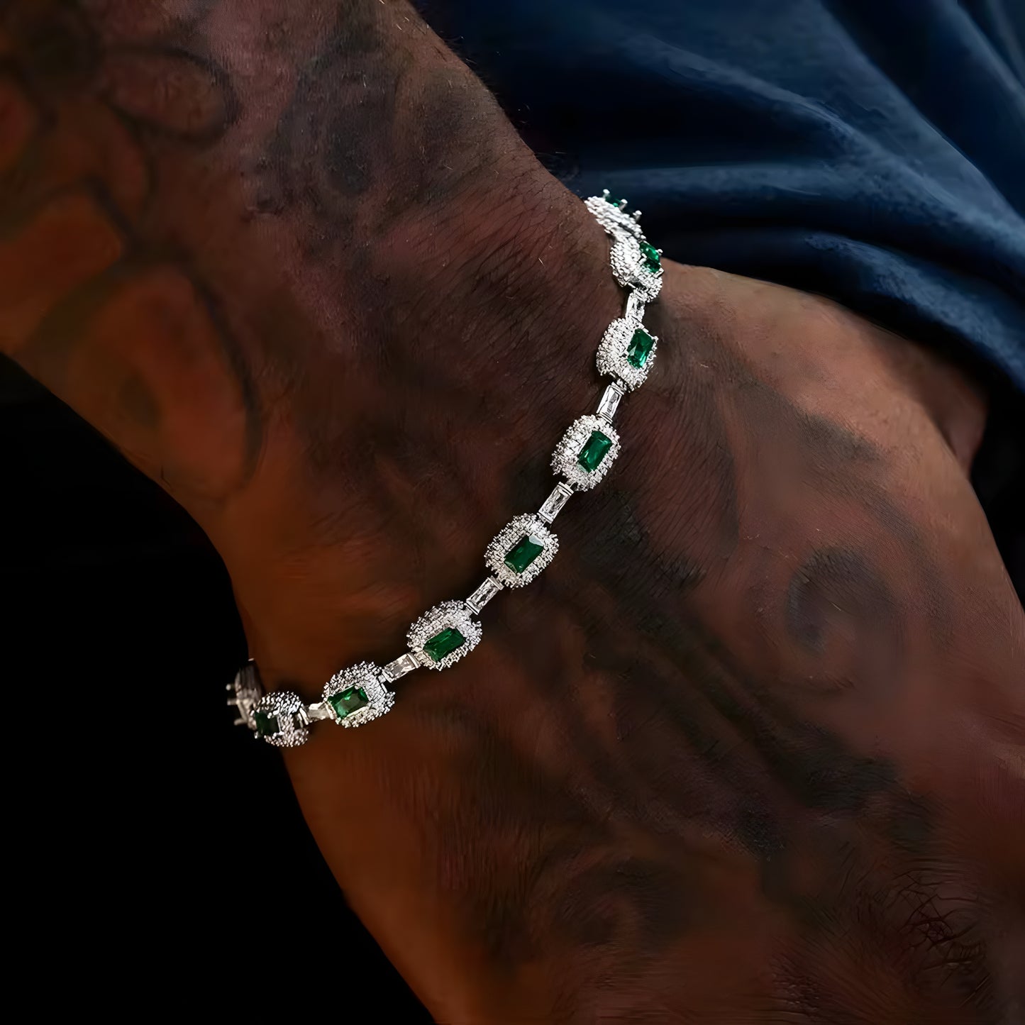 BRACCIALE ROYAL EMERALD - ORO 18 CARATI