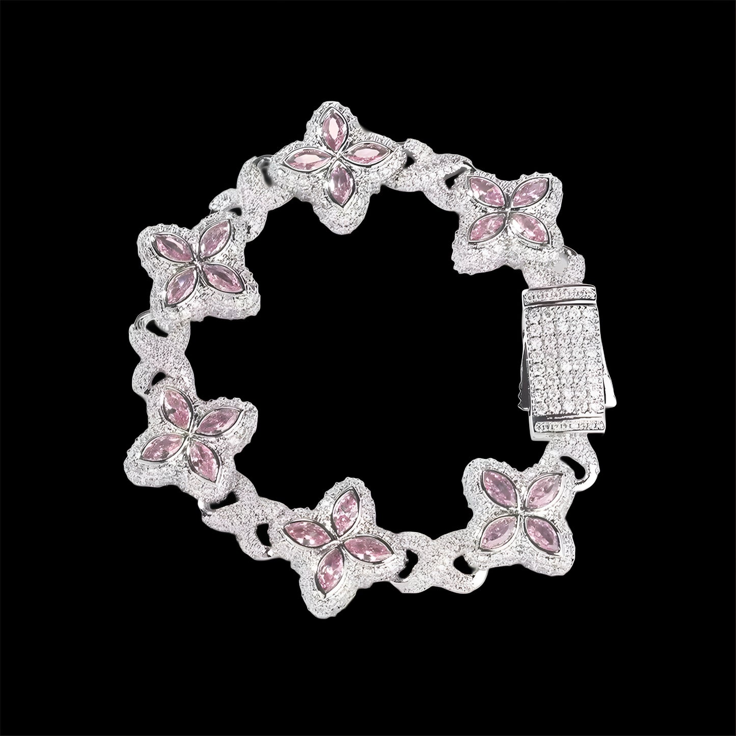 BRACCIALE CRYSTAL PETALS - ORO 18 CARATI
