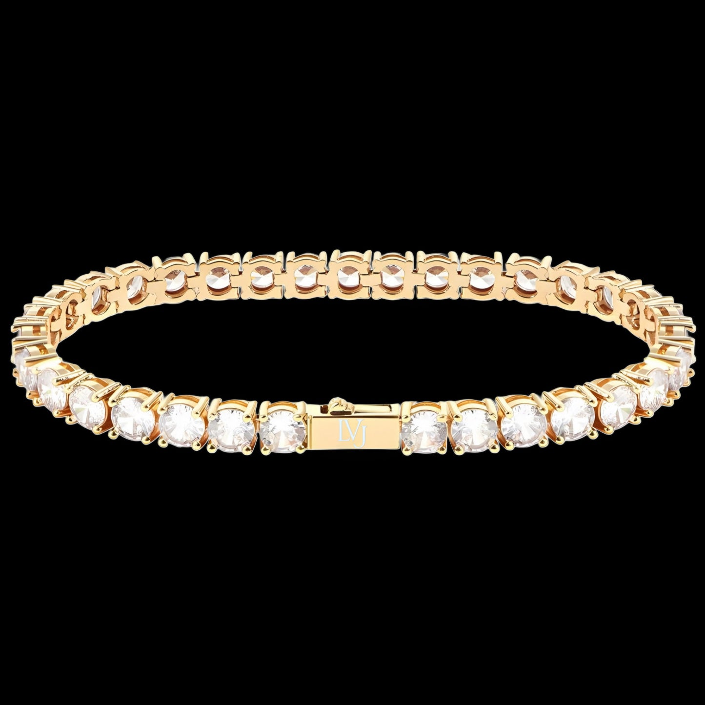 BRACCIALE TENNIS CRYSTAL 5MM - ORO 18 CARATI