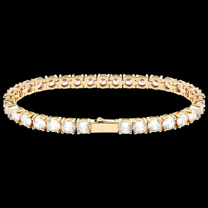 BRACCIALE TENNIS CRYSTAL 5MM - ORO 18 CARATI