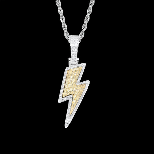 PENDENTE FULMINE - ORO 18 CARATI