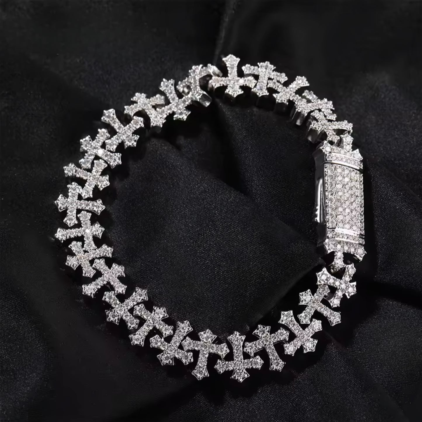 BRACCIALE ETERNAL CROSS - ORO 18 CARATI