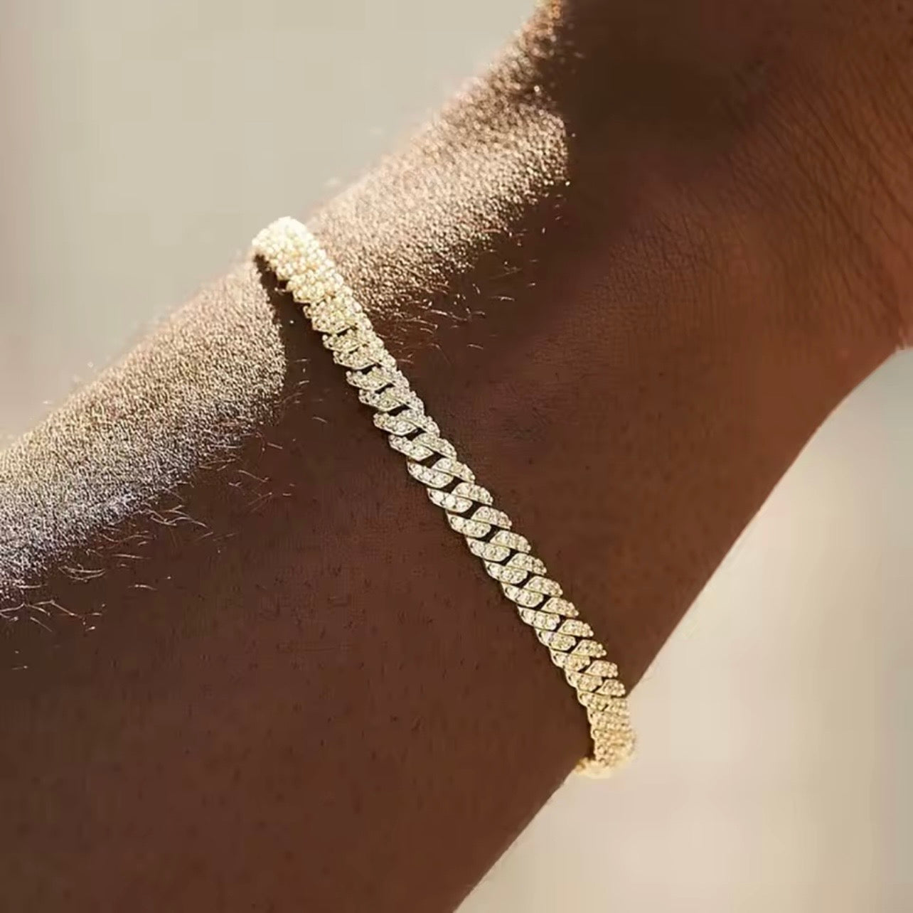 BRACCIALE CUBAN DIAMOND 6MM - ORO 18 CARATI