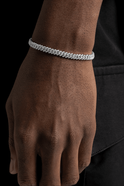BRACCIALE CUBAN DIAMOND 6MM - ORO 18 CARATI