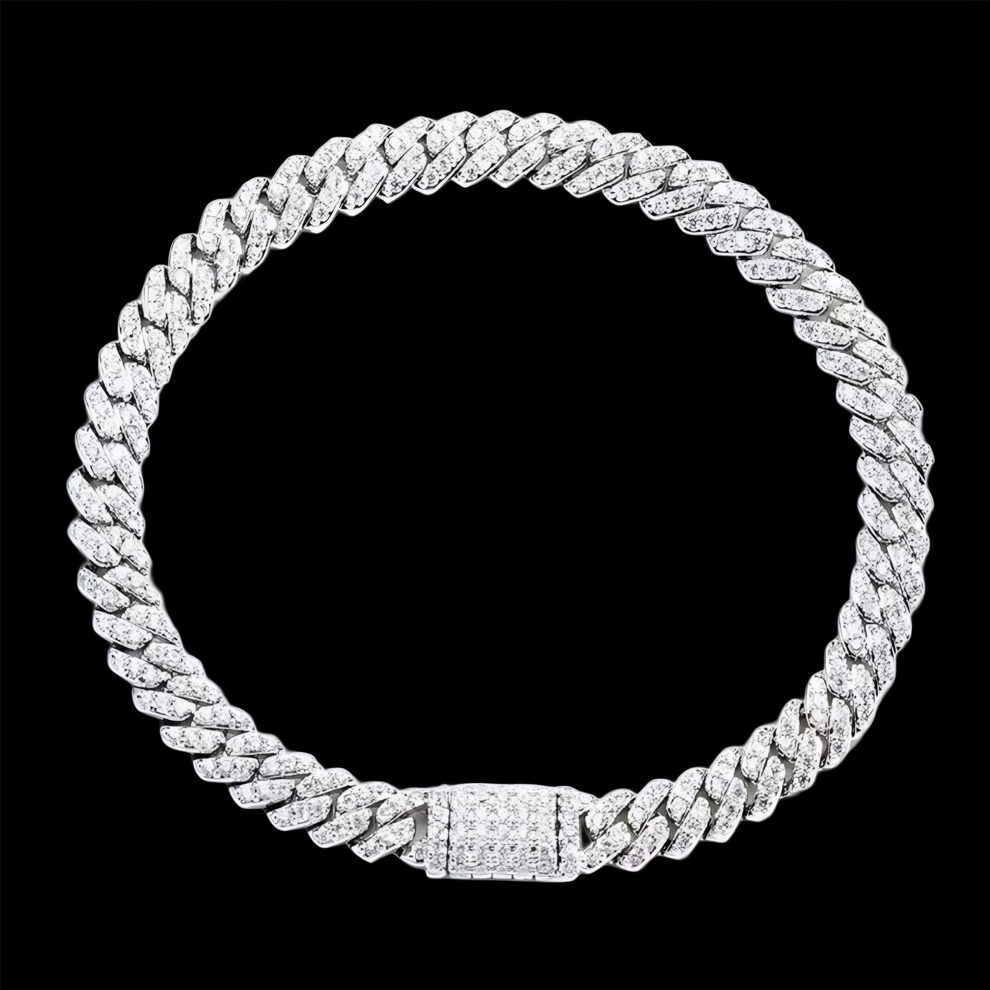 BRACCIALE CUBAN DIAMOND 6MM - ORO 18 CARATI