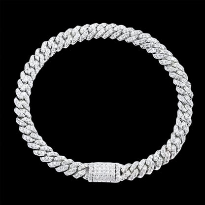 BRACCIALE CUBAN DIAMOND 6MM - ORO 18 CARATI