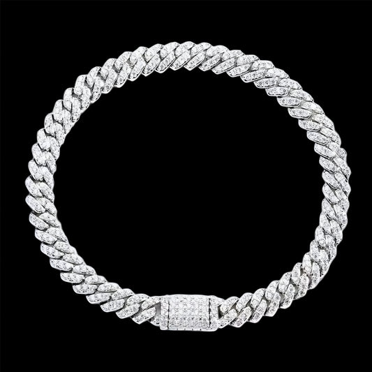 BRACCIALE CUBAN DIAMOND 6MM - ORO 18 CARATI