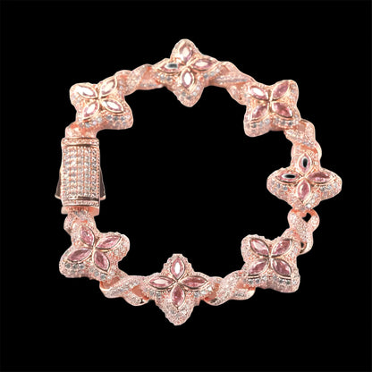 BRACCIALE INFINITY PETALS - ORO 18 CARATI