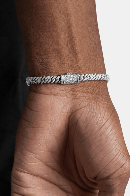 BRACCIALE CUBAN DIAMOND 6MM - ORO 18 CARATI