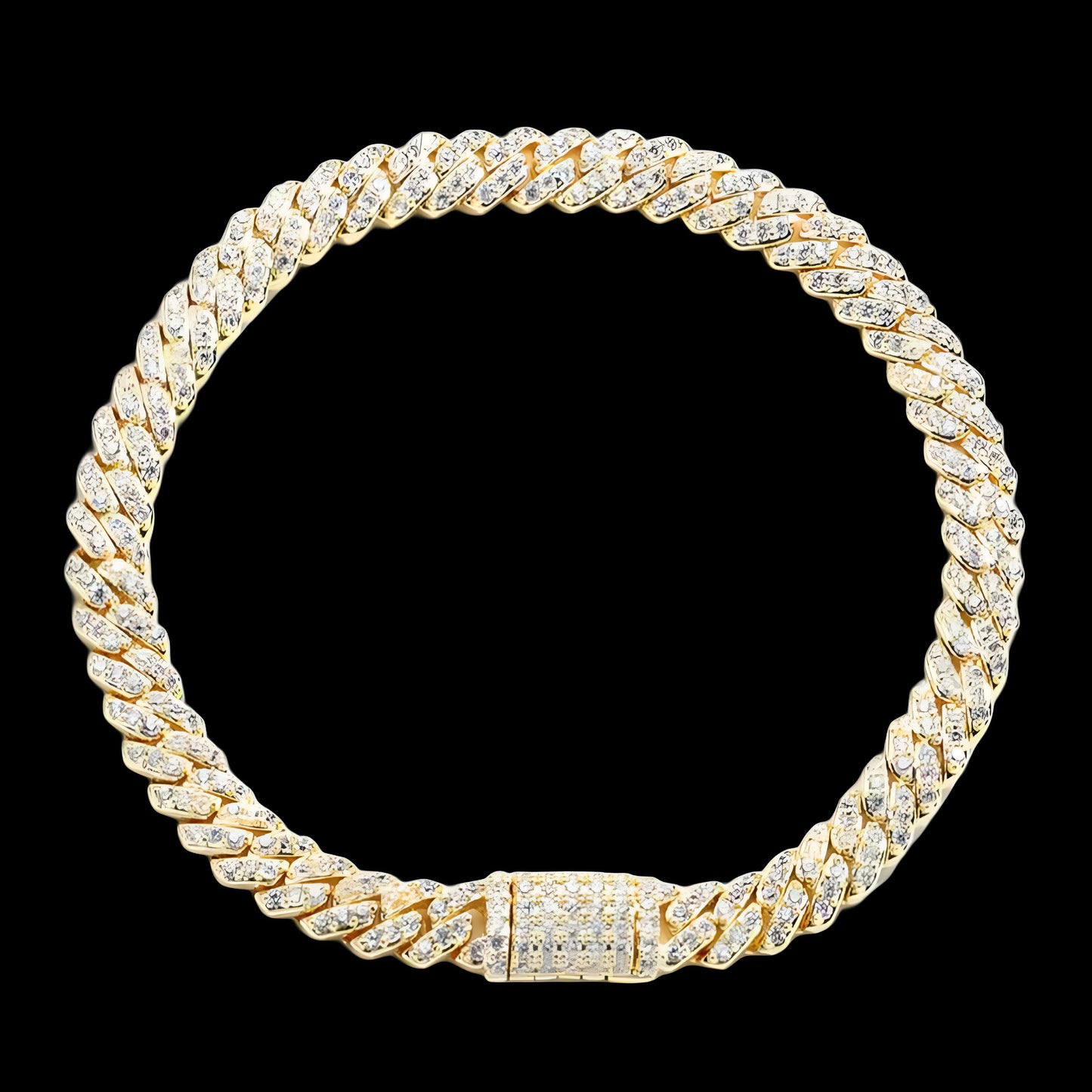 BRACCIALE CUBAN DIAMOND 6MM - ORO 18 CARATI