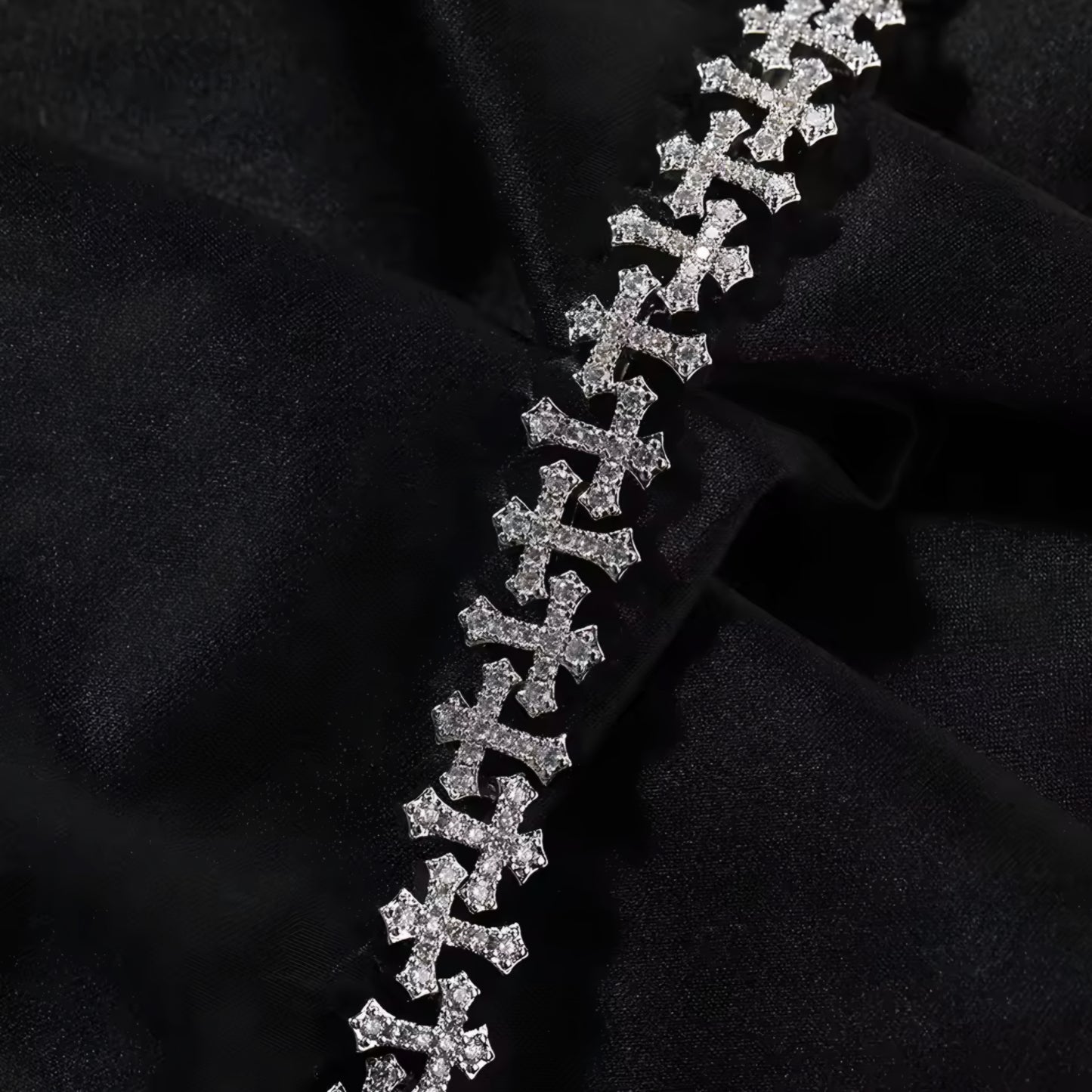 BRACCIALE ETERNAL CROSS - ORO 18 CARATI