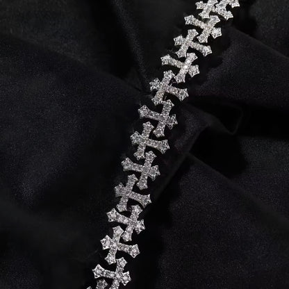 BRACCIALE ETERNAL CROSS - ORO 18 CARATI