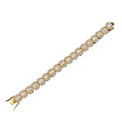 Bracciale Clustered Tennis - Oro 18K