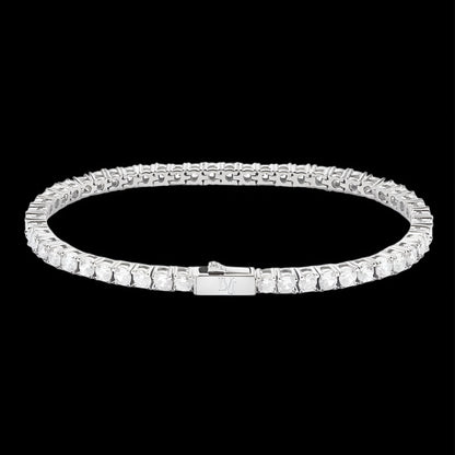 BRACCIALE TENNIS CRYSTAL 3MM - ORO 18 CARATI