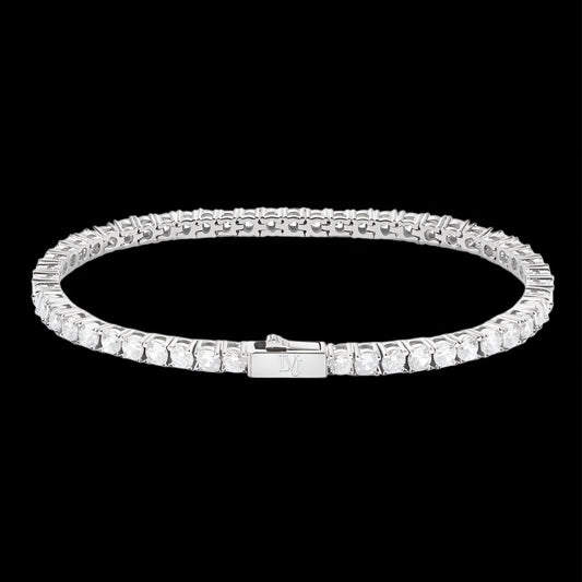 BRACCIALE TENNIS CRYSTAL 4MM - ORO 18 CARATI