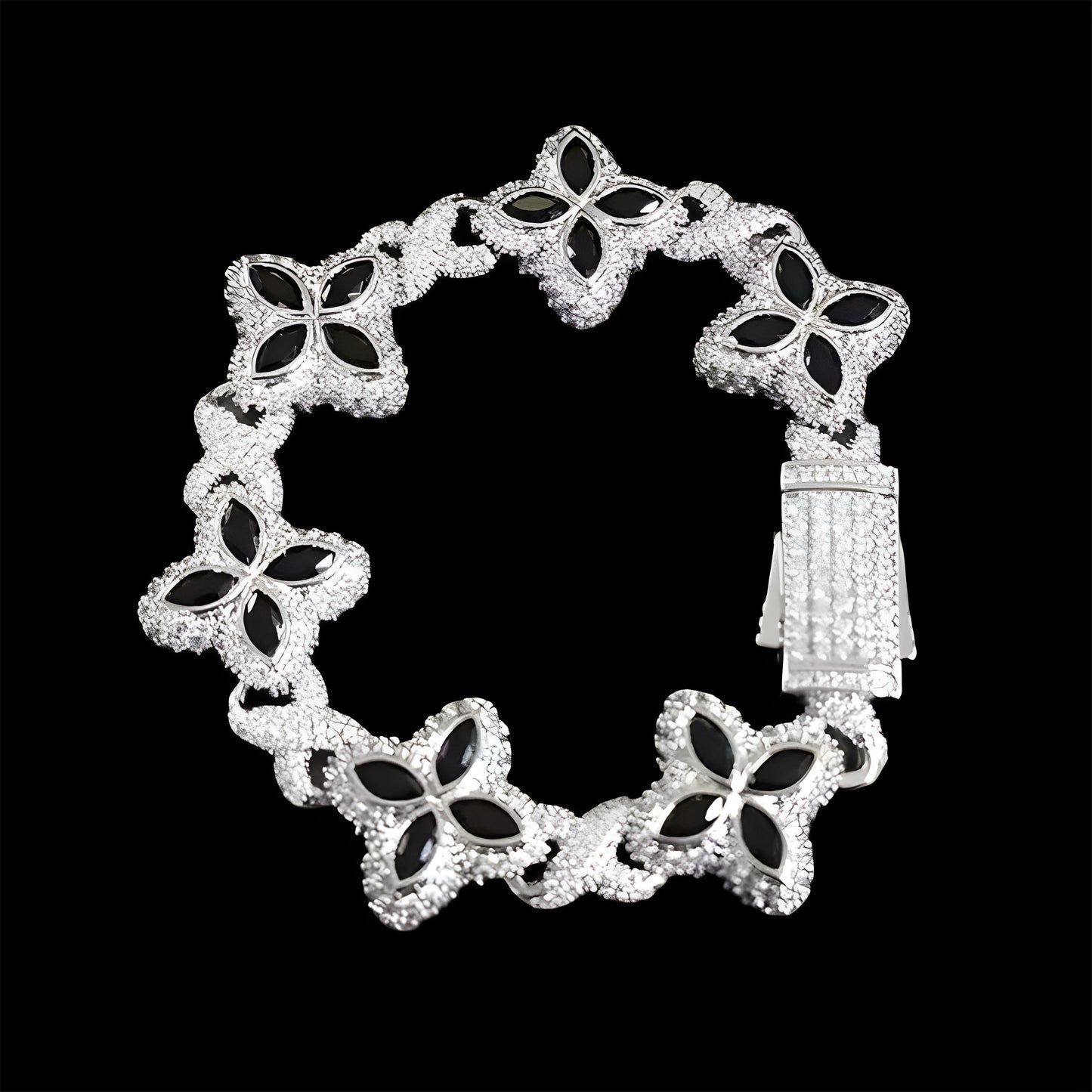 BRACCIALE CRYSTAL PETALS - ORO 18 CARATI