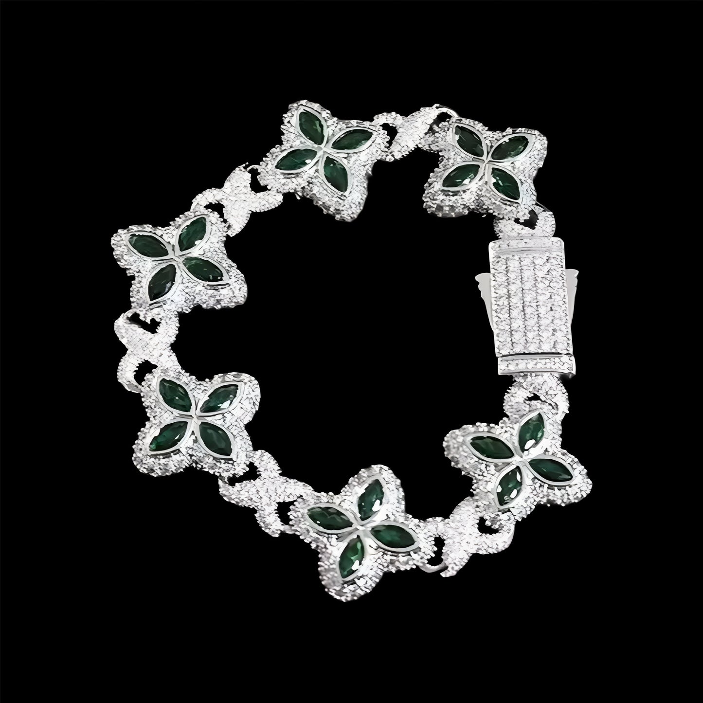 BRACCIALE CRYSTAL PETALS - ORO 18 CARATI