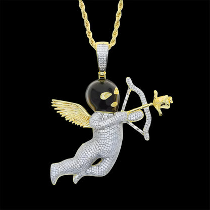 PENDENTE CUPIDO - ORO 18 CARATI