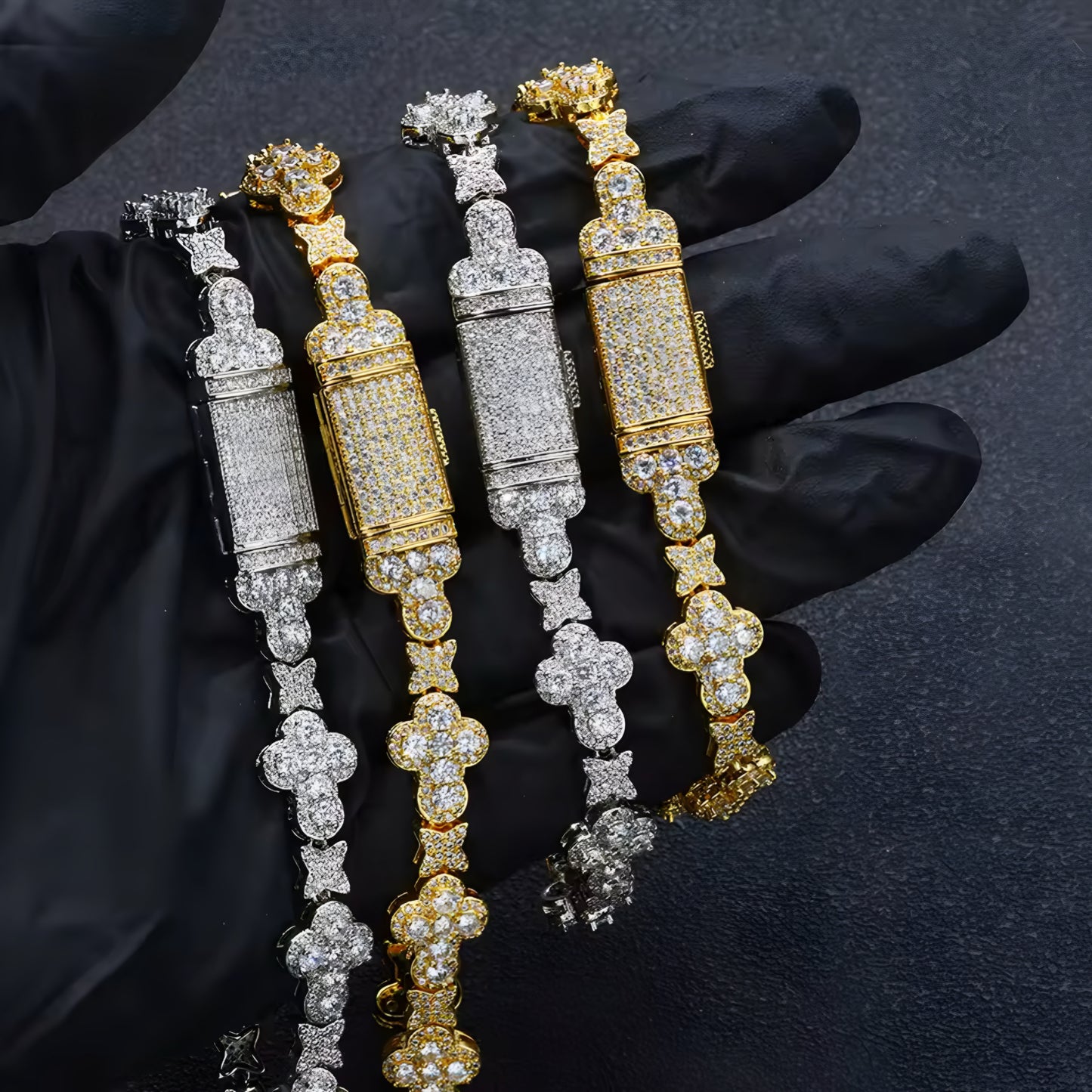 BRACCIALE ROYAL CROSS - ORO 18 CARATI