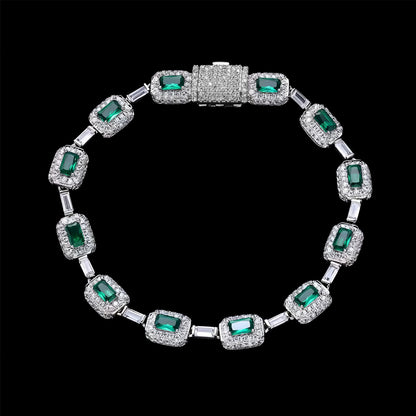 BRACCIALE ROYAL EMERALD - ORO 18 CARATI
