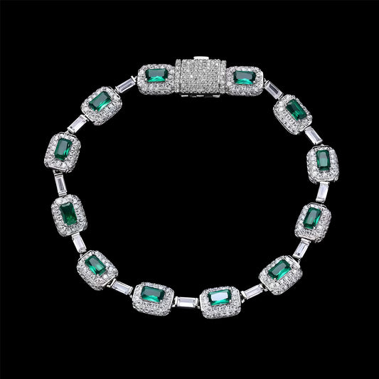 BRACCIALE ROYAL EMERALD - ORO 18 CARATI