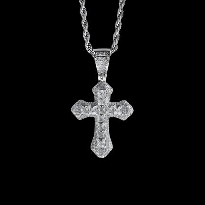 PENDENTE CROCE LUXURY - ORO 18 CARATI